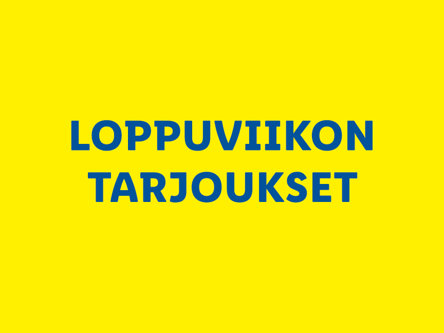 Loppuviikon tarjoukset