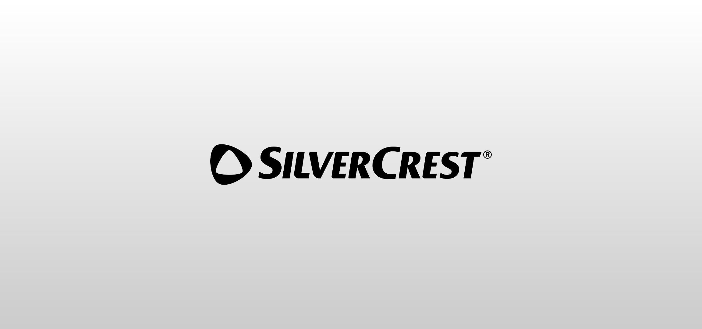 SilverCrest-logo vaaleanharmaalla taustalla.
