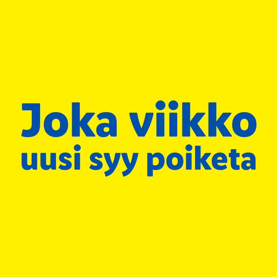 Teksti: Joka viikko uusi syy poiketa
