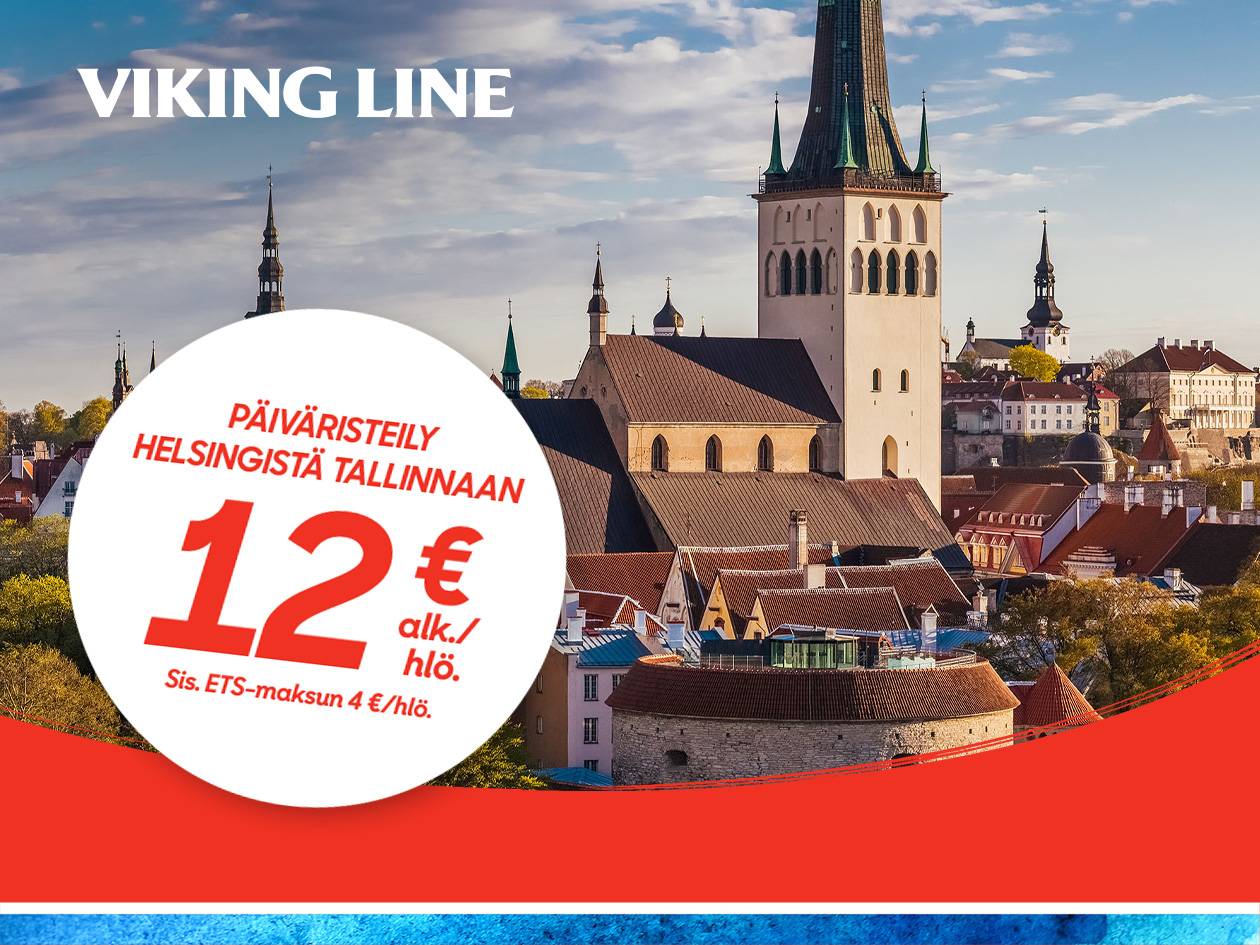 Päiväristeily Helsingistä Tallinnaan alk. 12 €